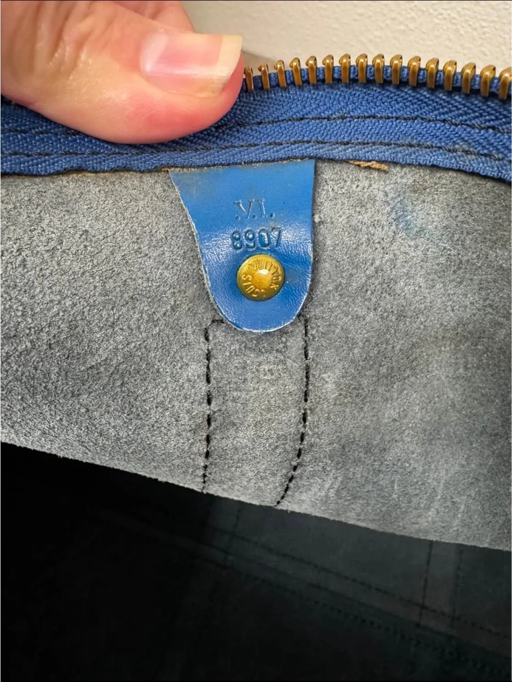 Louis Vuitton Epi Leather Duffel Bag with Certificate of Authenticity